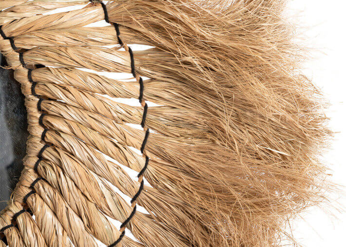 Miroir d'exception en fibres naturelles -...