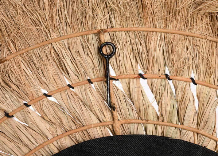 Miroir d'exception en fibres naturelles -...