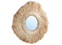 Miroir d'exception en fibres naturelles - Pretty Blond - Bazar Bizar