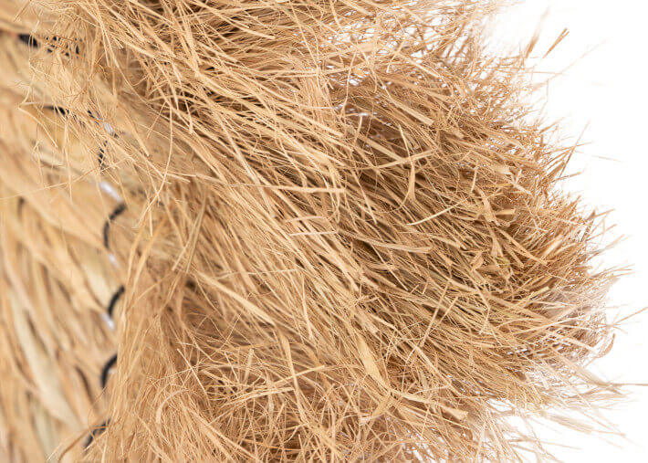 Miroir d'exception en fibres naturelles -...