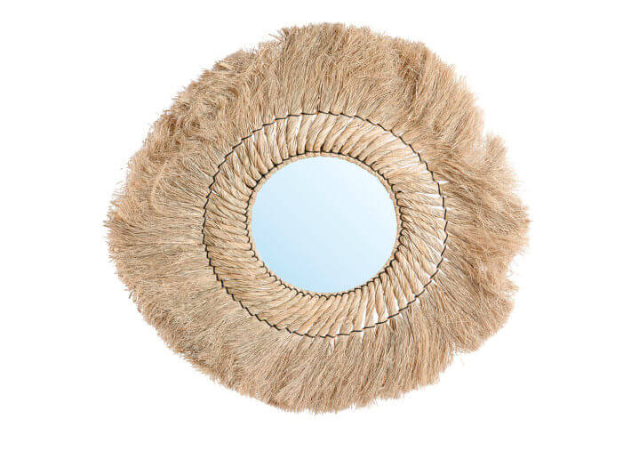 Miroir d'exception en fibres naturelles -...
