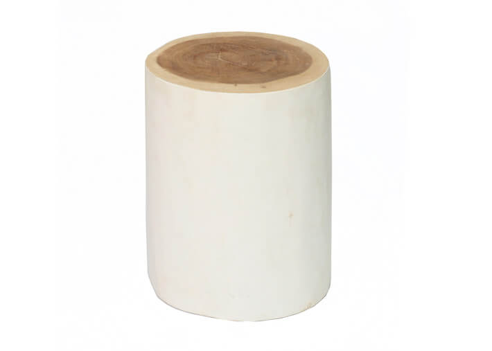 Assise ou table d'appoint - tronc en teck...