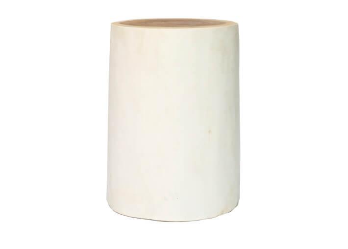 Assise ou table d'appoint - tronc en teck...