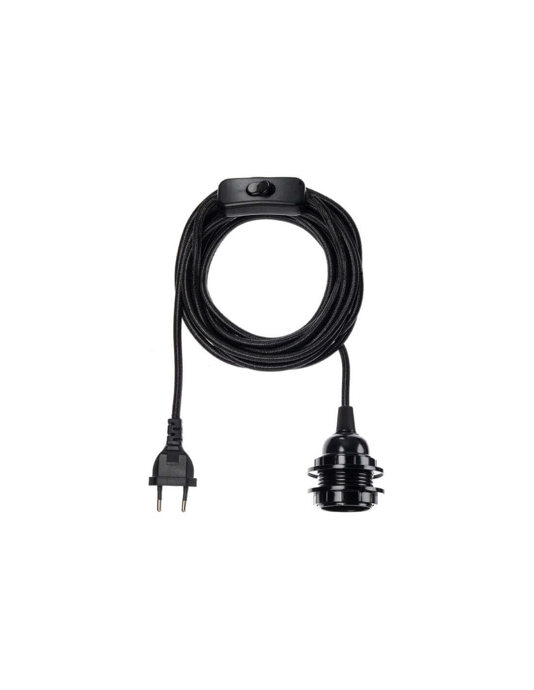 Câble Pour Lampe à Sel - 2 Pièces Avec Interrupteur, Prise EU - 3.5m Noir - Installation Facile