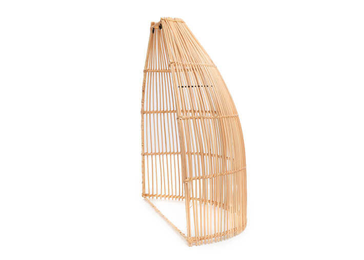 Applique Murale tendance en rotin naturel -...