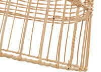 Abat-jour design forme cage en rotin  45x90 - Elba L par Bazar Bizar