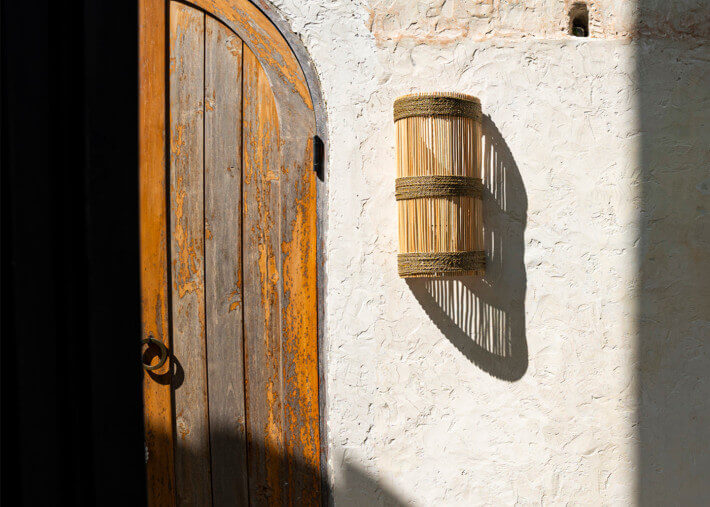 Applique murale design et tendance en rotin -...