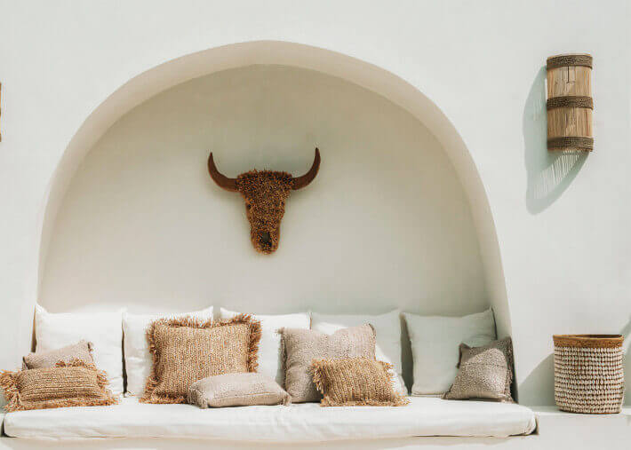 Applique murale design et tendance en rotin -...