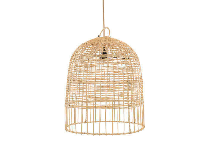 Abat-jour pour lampe suspendue en rotin -...