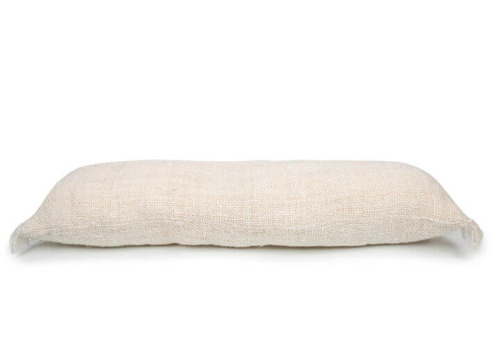 Housse de coussin en coton crème 35*100 - Oh My...