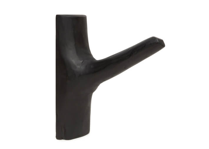 Patère design en bois de teck noir - Hook signé...