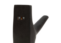 Patère design en bois de teck noir - Hook signé Bazar Bizar