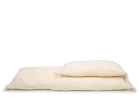 Housse de coussin crème avec franges 30*50 - Oh My Gee - Bazar Bizar