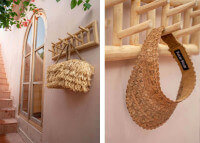 Patère portemanteau en bois de teck design - Island par Bazar Bizar