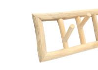 Patère portemanteau en bois de teck design - Island par Bazar Bizar