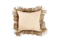 Housse de coussin en Raphia et coton 40x40 - Bonita par Bazar Bizar