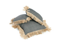 Housse de coussin noir-naturel 40x40 - bonita par bazar bizar