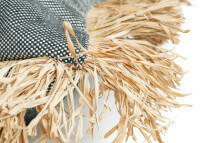 Housse de coussin noir-naturel 40x40 - bonita par bazar bizar