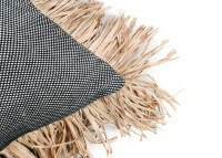 Housse de coussin noir-naturel 40x40 - bonita par bazar bizar