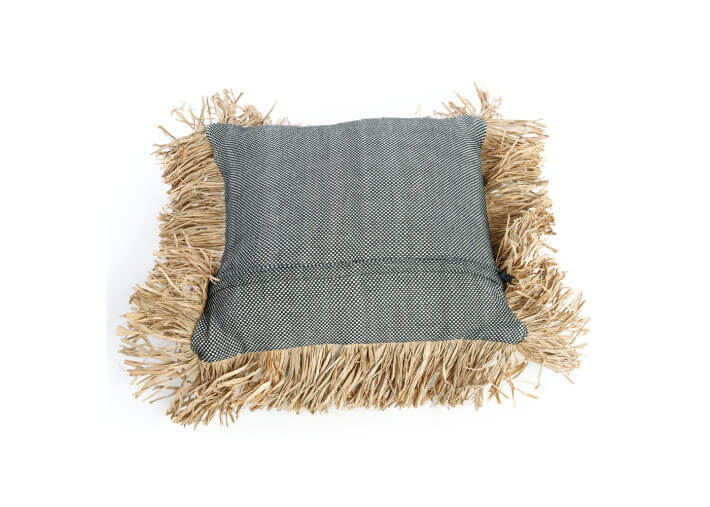Housse de coussin noir-naturel 40x40 - bonita...