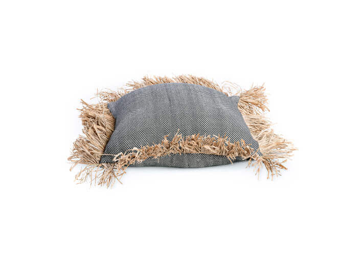 Housse de coussin noir-naturel 40x40 - bonita...