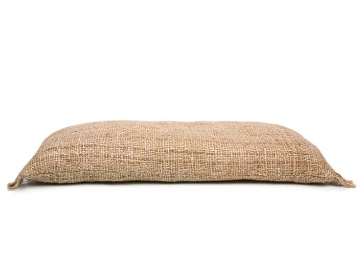 Housse de coussin à franges beige 35x100 Oh My...