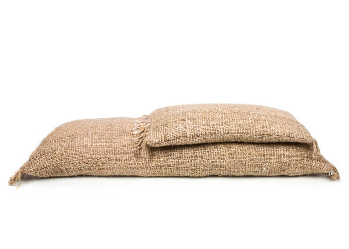 Housse de coussin à franges beige 35x100 Oh My...