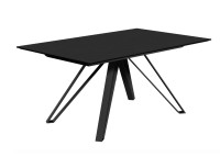 Table en céramique et pieds métal fixe ou extensible Halo Cancio