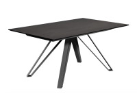 Table en céramique et pieds métal fixe ou extensible Halo Cancio