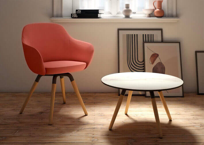Table basse design en ceramique 14 couleurs -...