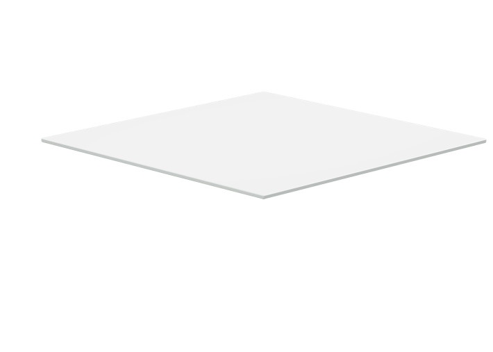 Table basse ronde ou carree en verre et acier -...