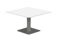 Table basse ronde ou carree en verre et acier - Ibero mini Cancio