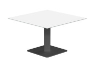 Table basse ronde ou carree en verre et acier - Ibero mini Cancio