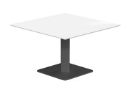 Table basse ronde ou carree en verre et acier - Ibero mini Cancio