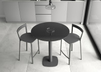 Mange-debout rond ou carree en verre trempe - circus par cancio