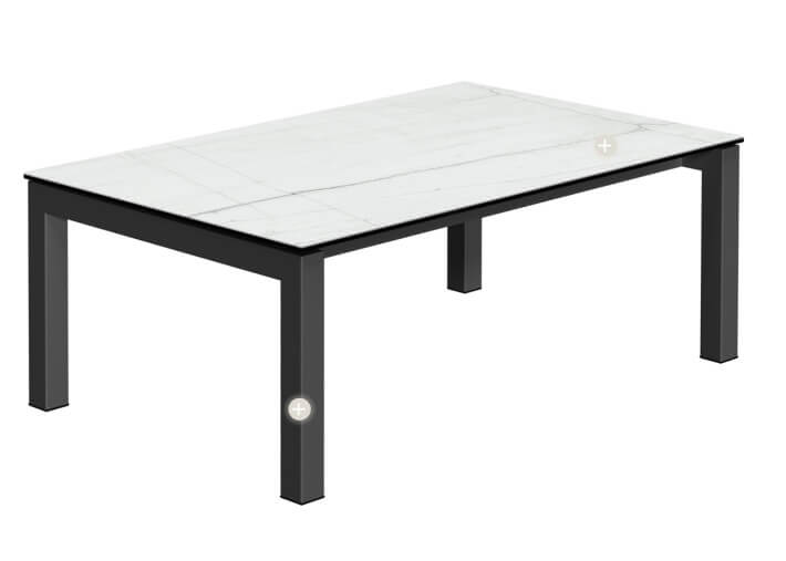 Table basse ceramique 14 coloris rectangle ou...
