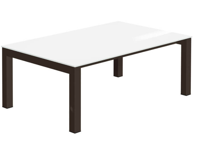 Table basse rectangle ou carree en verre 4...