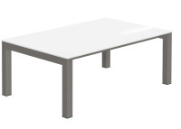 Table basse rectangle ou carree en verre 4 couleurs Kyoto mini Cancio