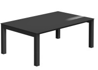 Table basse rectangle ou carree en verre 4 couleurs Kyoto mini Cancio