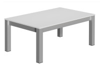 Table basse en stratifie et pied laques colores Multiplus mini Cancio
