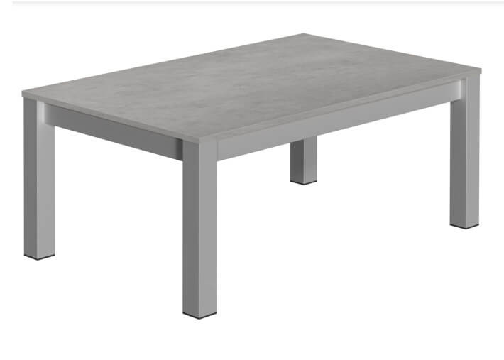 Table basse en stratifie et pied laques colores...