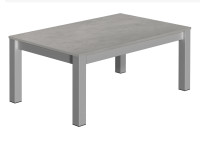Table basse en stratifie et pied laques colores Multiplus mini Cancio