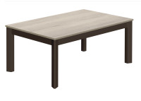 Table basse en stratifie et pied laques colores Multiplus mini Cancio