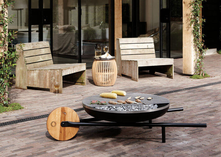 Brasero barbecue en forme brouette - barrow -...