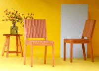 Chaise de repas en teck massif intérieur extérieur Samoa - jankurtz