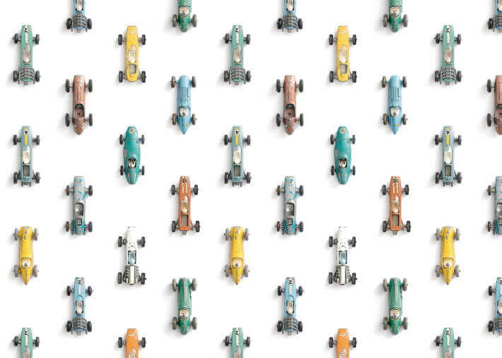 Papier-peint motifs voitures de course - Race...