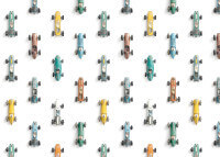 Papier-peint motifs voitures de course - Race car par studio ditte