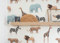 Papier-peint original style jungle motif safari par studio ditte