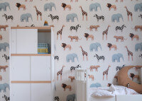 Papier-peint original style jungle motif safari par studio ditte