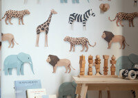 Papier-peint original style jungle motif safari par studio ditte